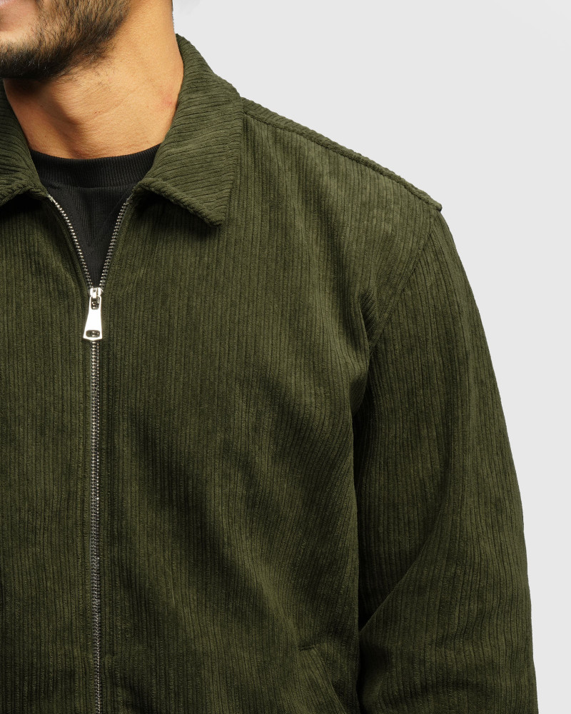 سویشرت مخمل مردانه سبز 24413275