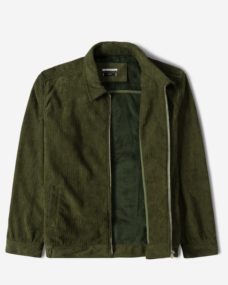 سویشرت مخمل مردانه سبز 24413275