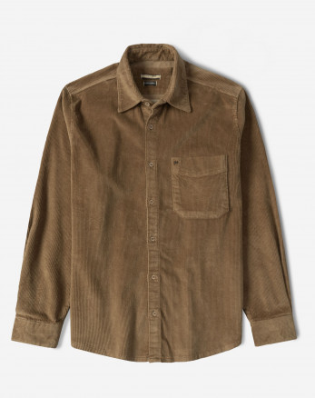 پیراهن مخمل کبریتی مردانه قهوه ای روشن 24452339