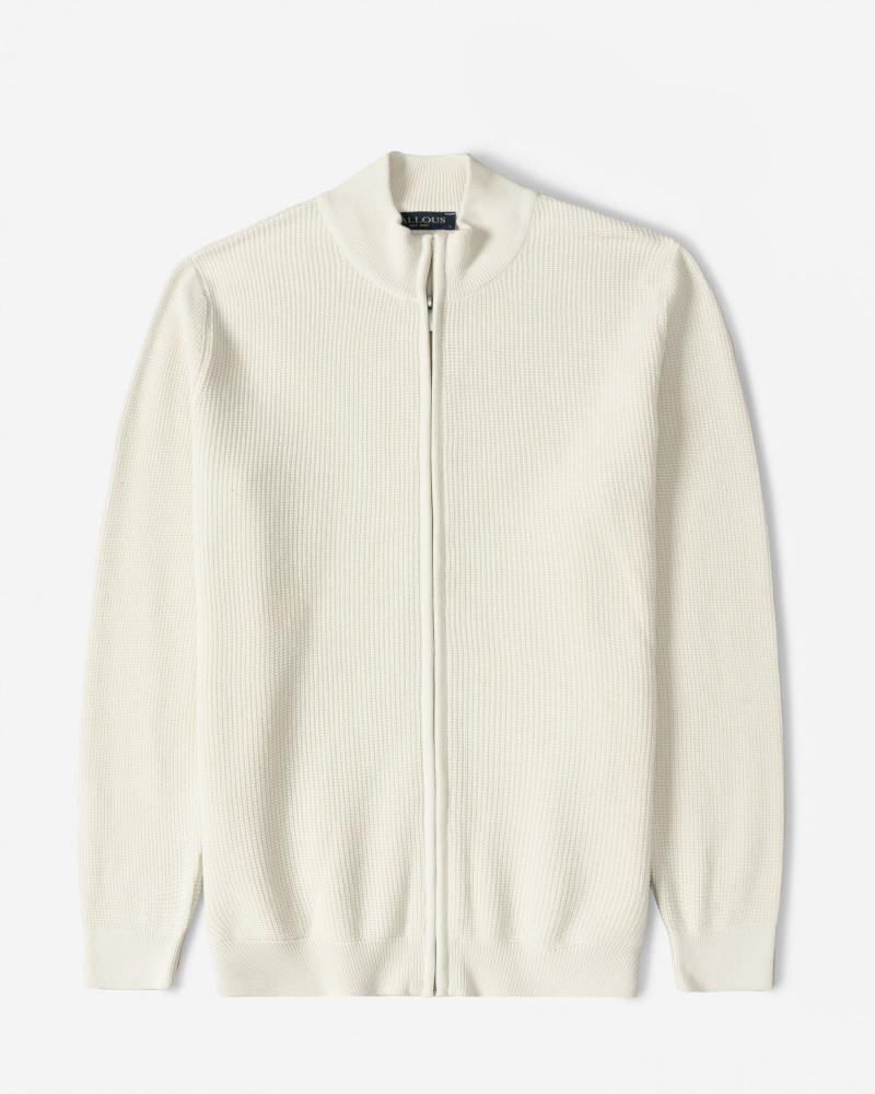 سویشرت بافت مردانه کرم روشن 24376127