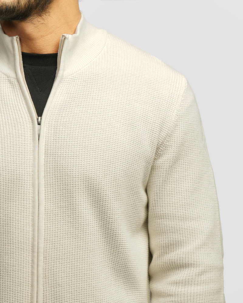 سویشرت بافت مردانه کرم روشن 24376127