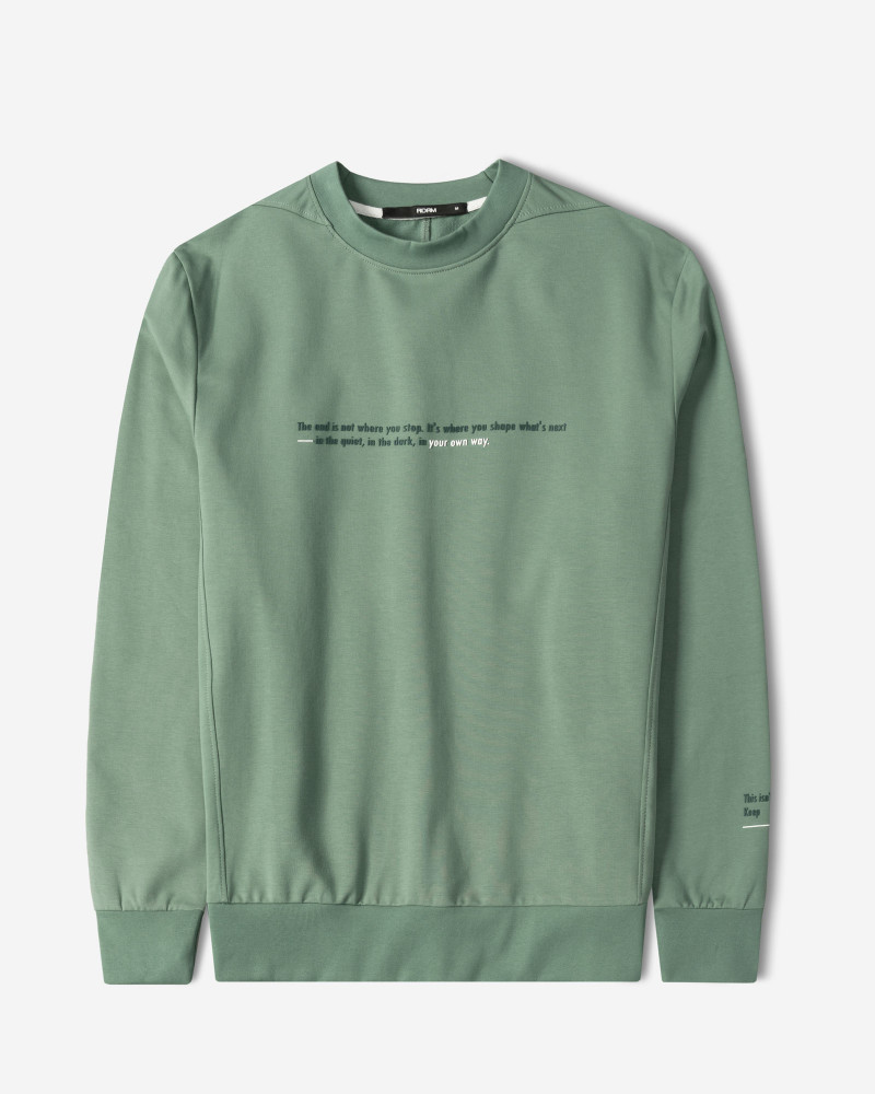 خرید و قیمت تیشرت آستین بلند یقه گرد مردانه سبز 24428154