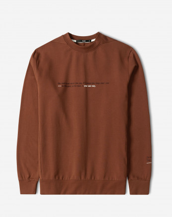 خرید و قیمت تیشرت آستین بلند یقه گرد مردانه قهوه ای 24428154