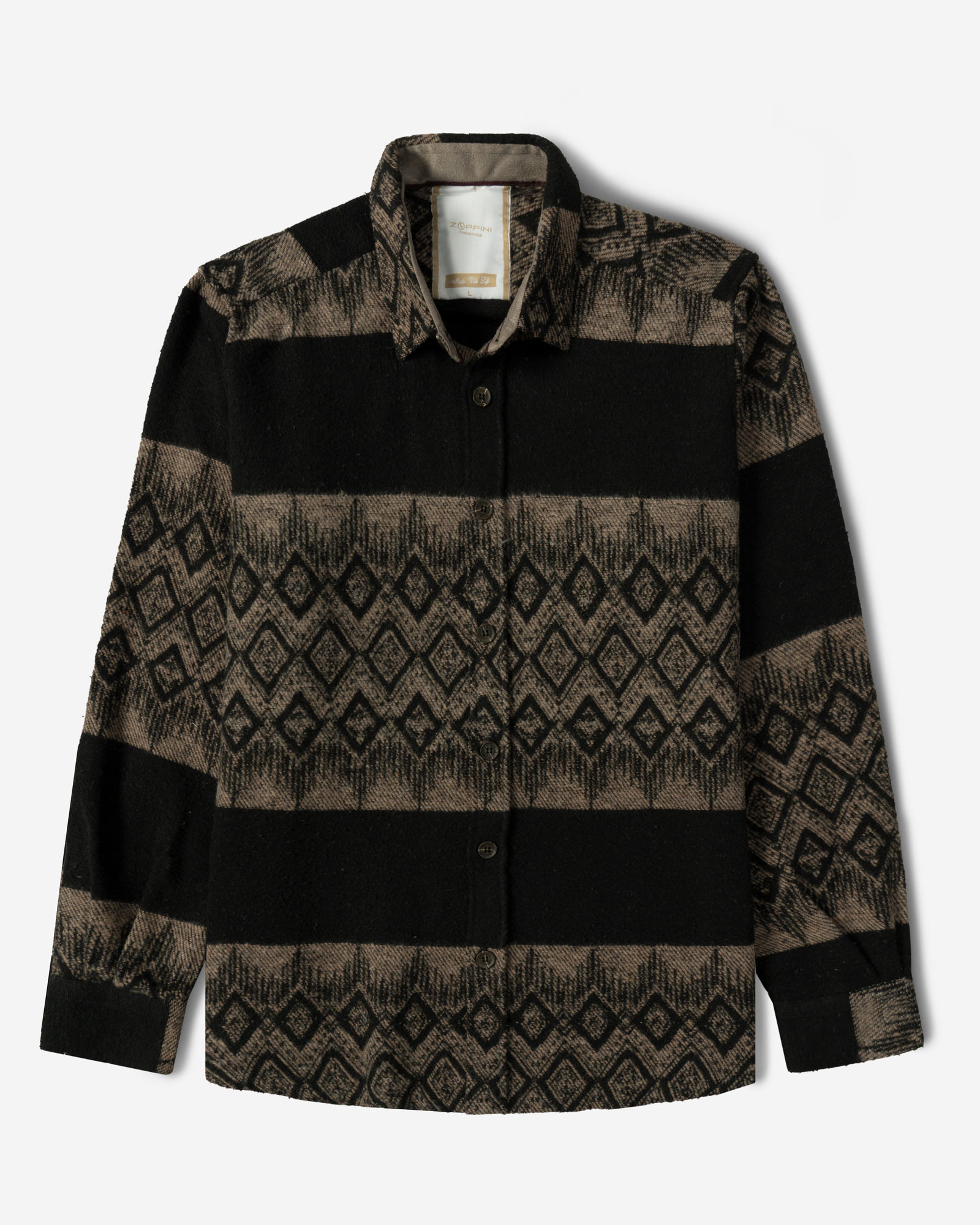 پیراهن ضخیم مردانه قهوه ای 24452326