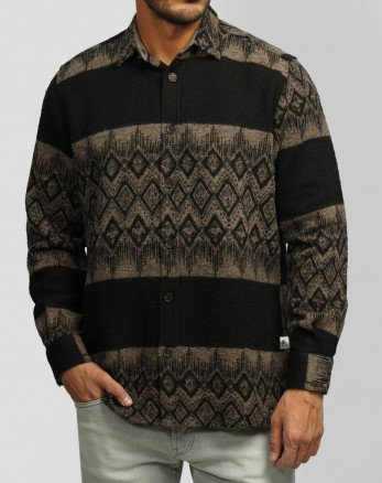 پیراهن ضخیم مردانه قهوه ای 24452326