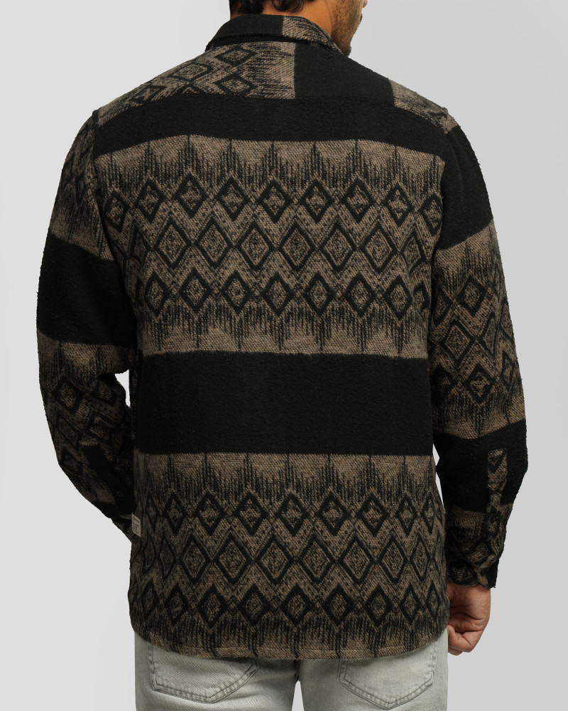 پیراهن ضخیم مردانه قهوه ای 24452326