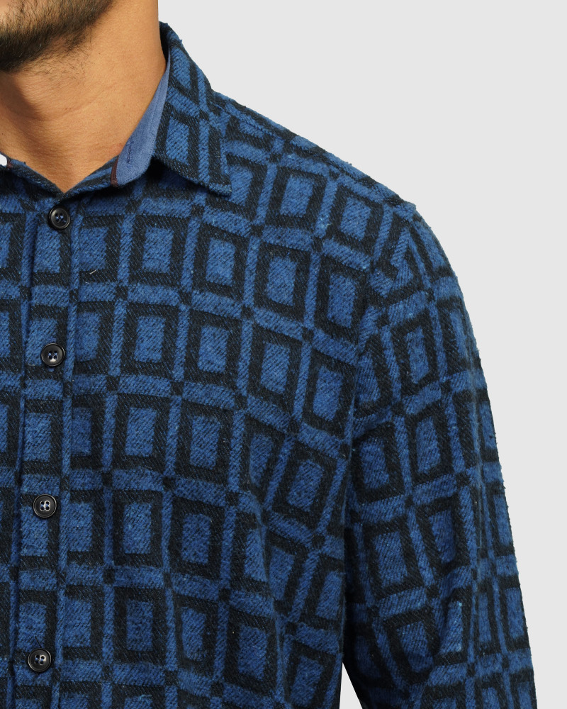 خرید و قیمت پیراهن ضخیم مردانه آبی 24452313