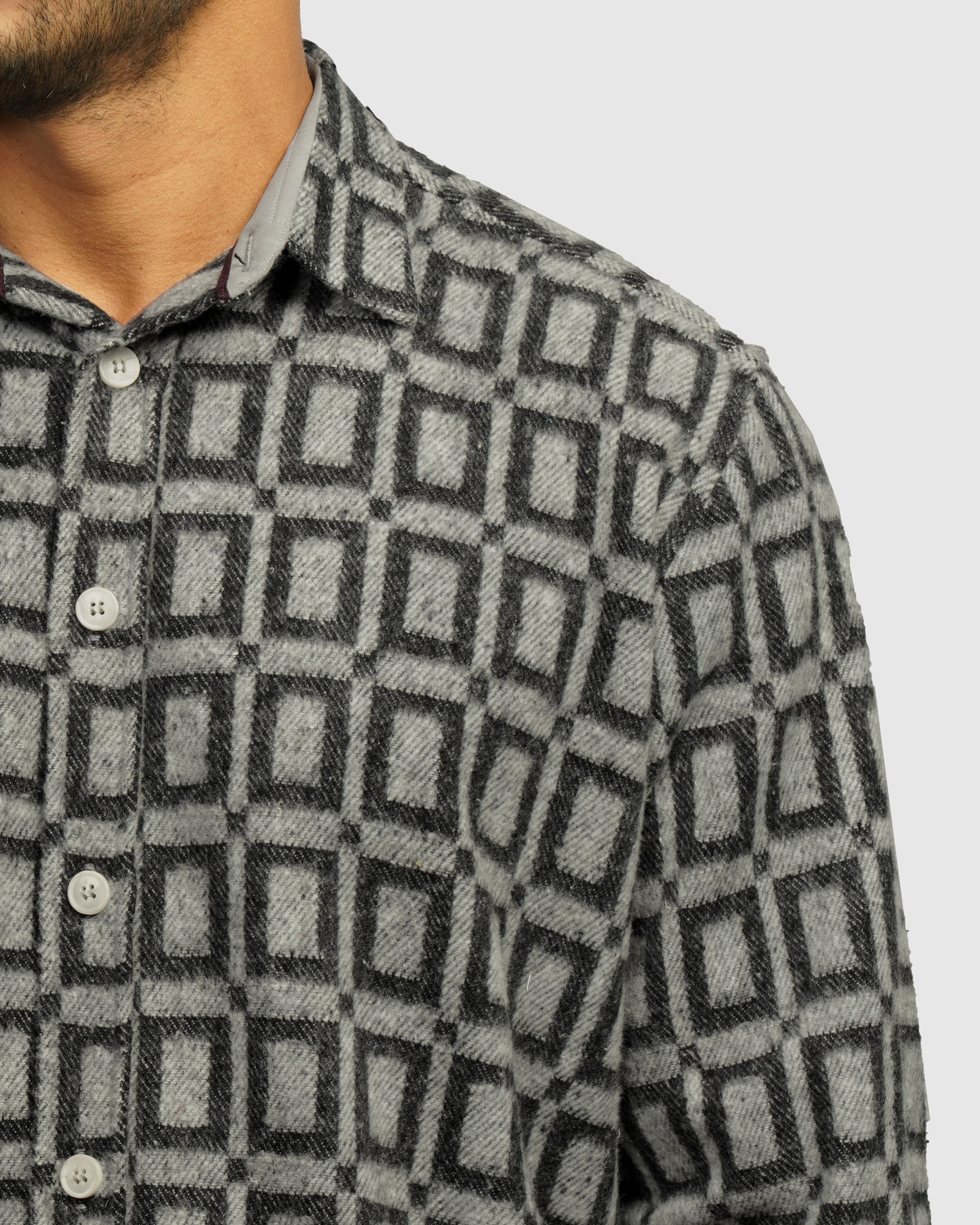 خرید و قیمت پیراهن ضخیم مردانه خاکستری 24452313