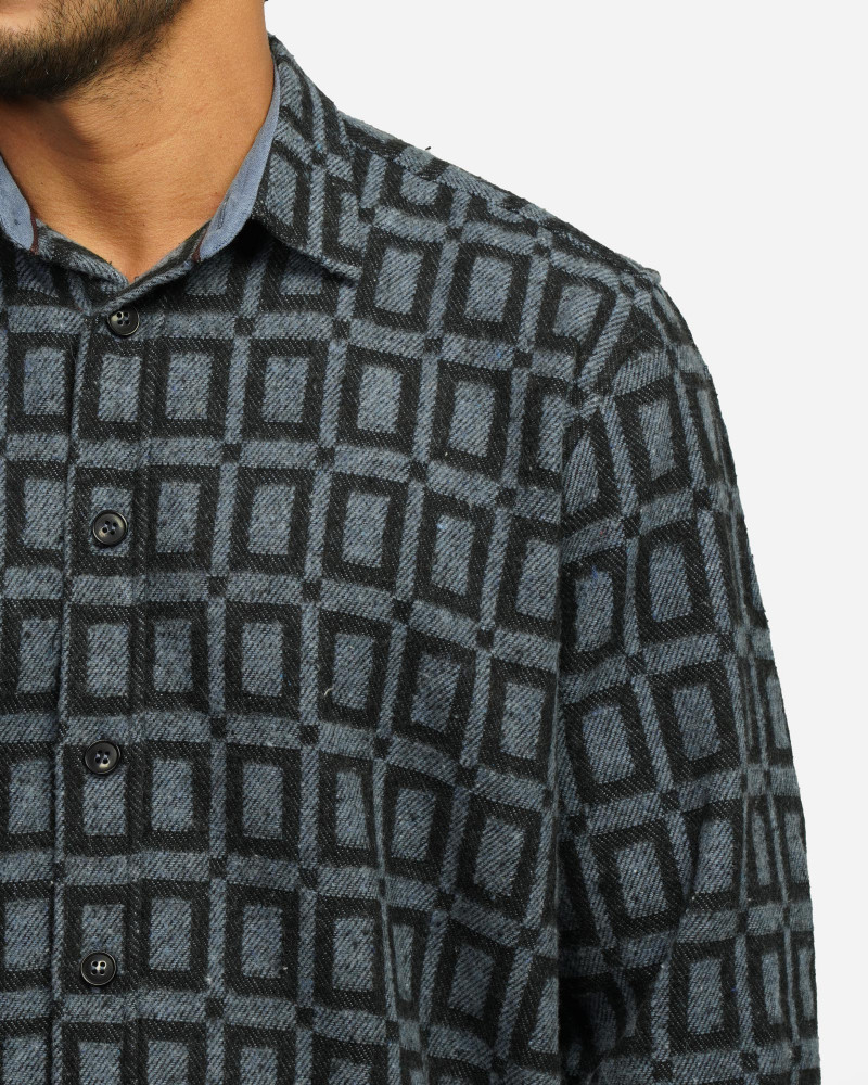 خرید و قیمت پیراهن ضخیم مردانه سرمه ای 24452313