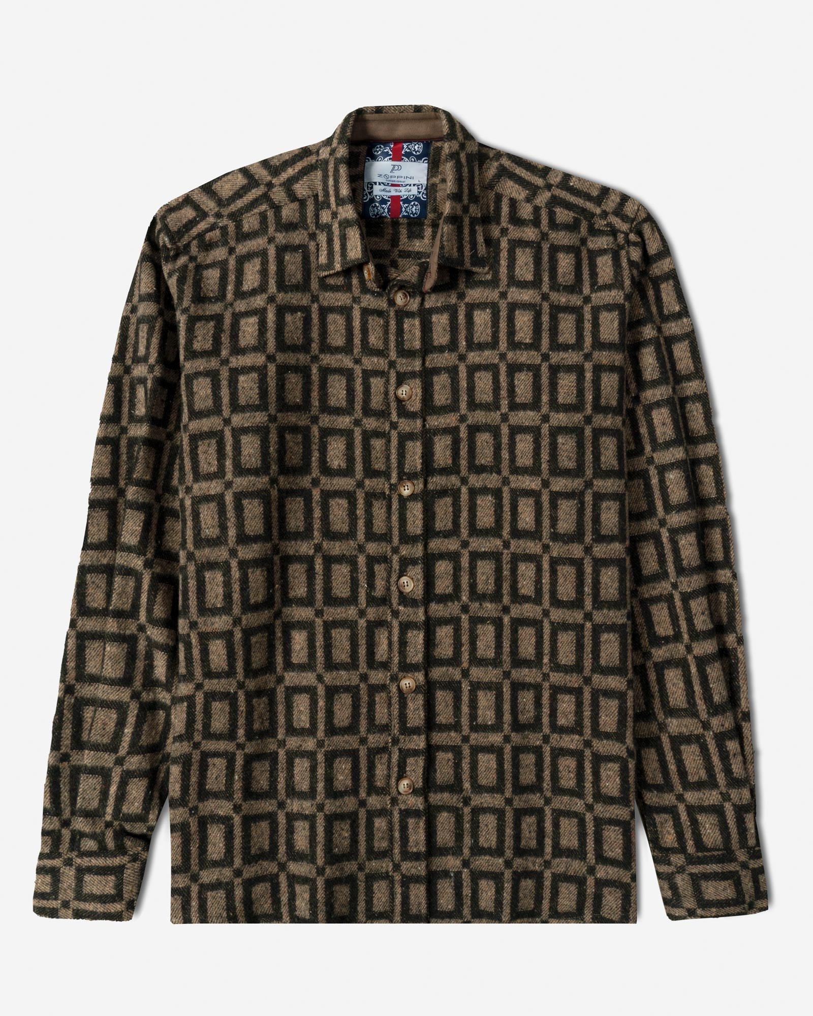 خرید و قیمت پیراهن ضخیم مردانه قهوه ای 24452313