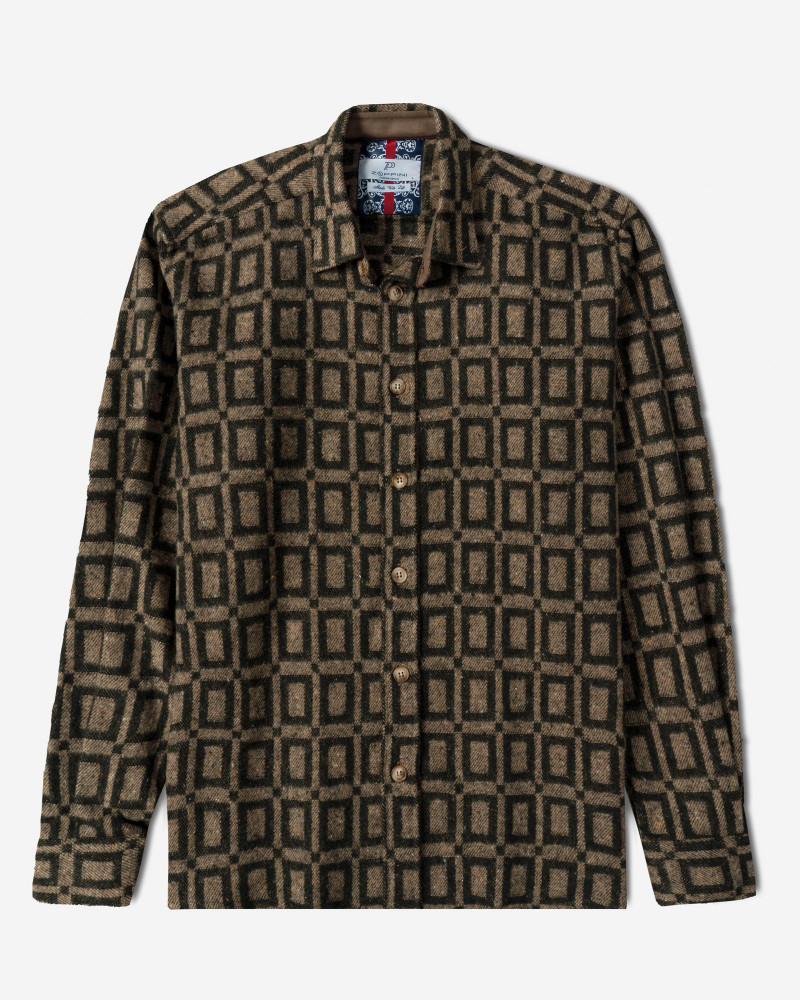 خرید و قیمت پیراهن ضخیم مردانه قهوه ای 24452313