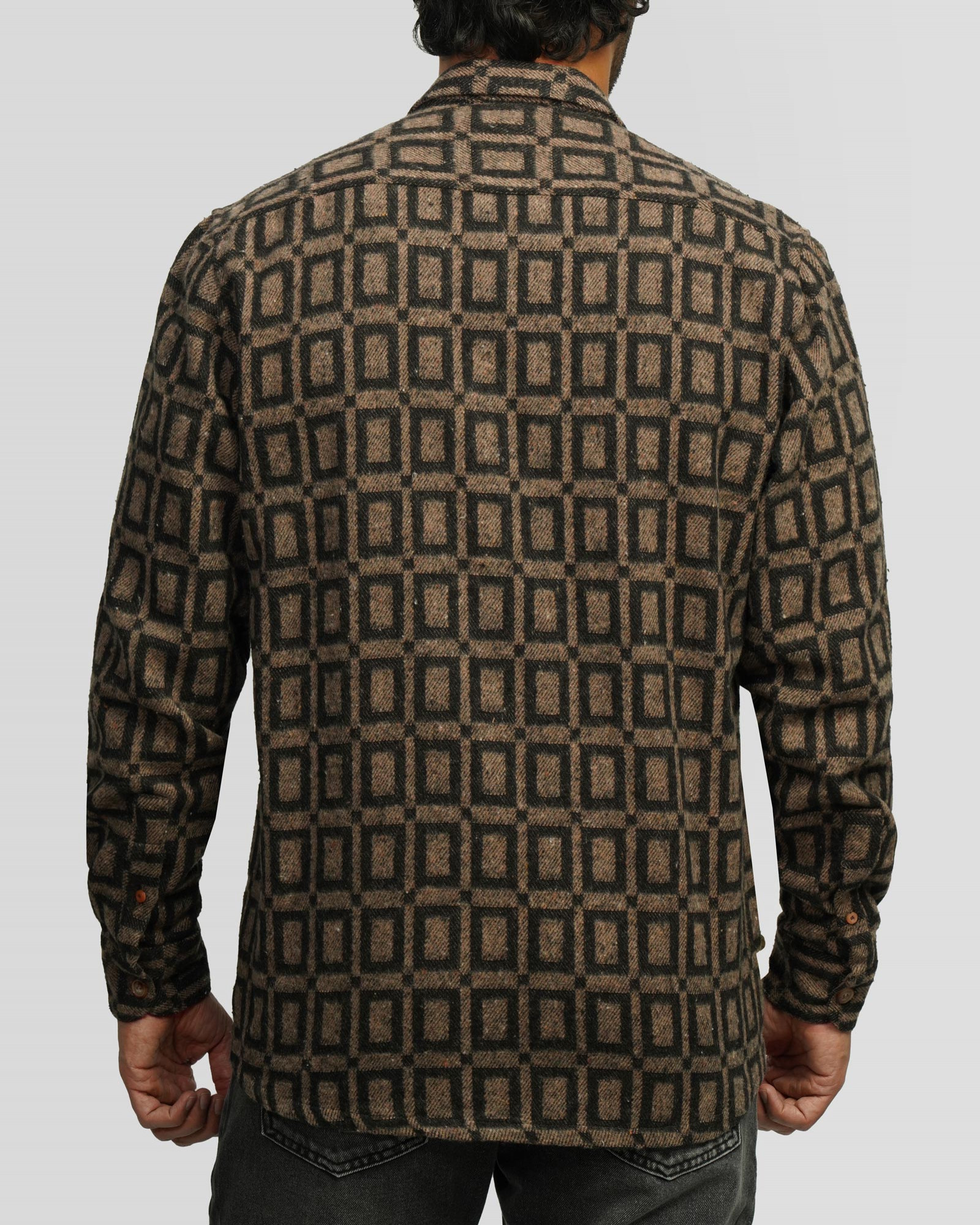 خرید و قیمت پیراهن ضخیم مردانه قهوه ای 24452313