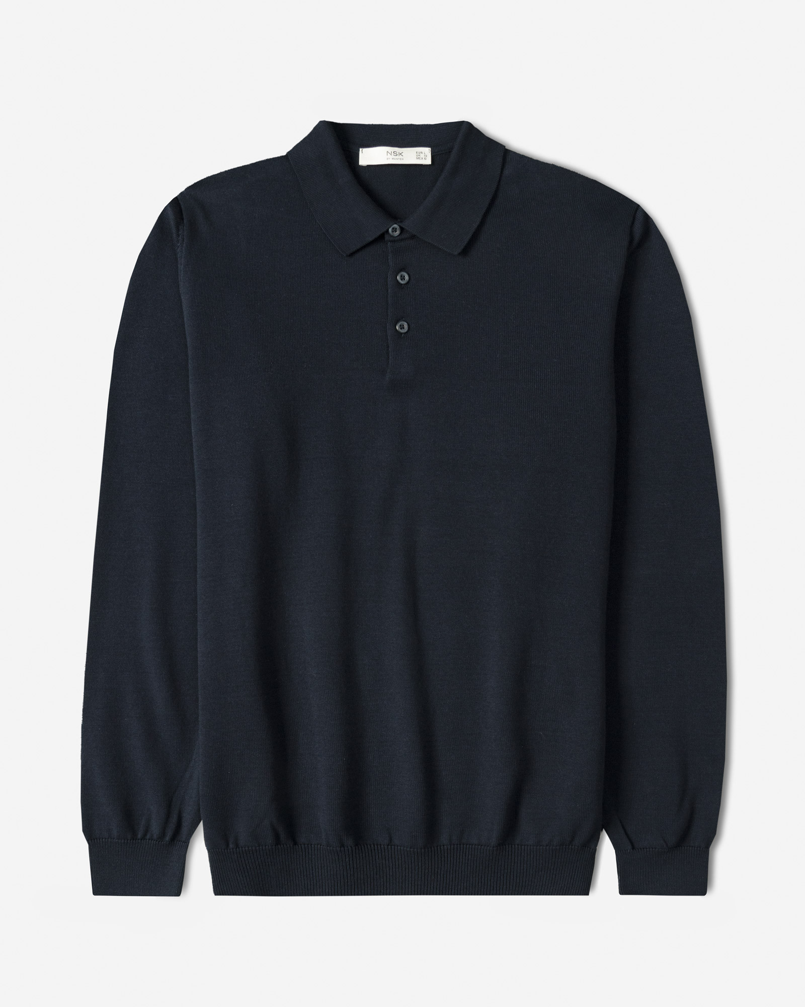 خرید و قیمت پولوشرت آستین بلند مردانه سرمه ای 24486131