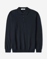 خرید و قیمت پولوشرت آستین بلند مردانه سرمه ای 24486131