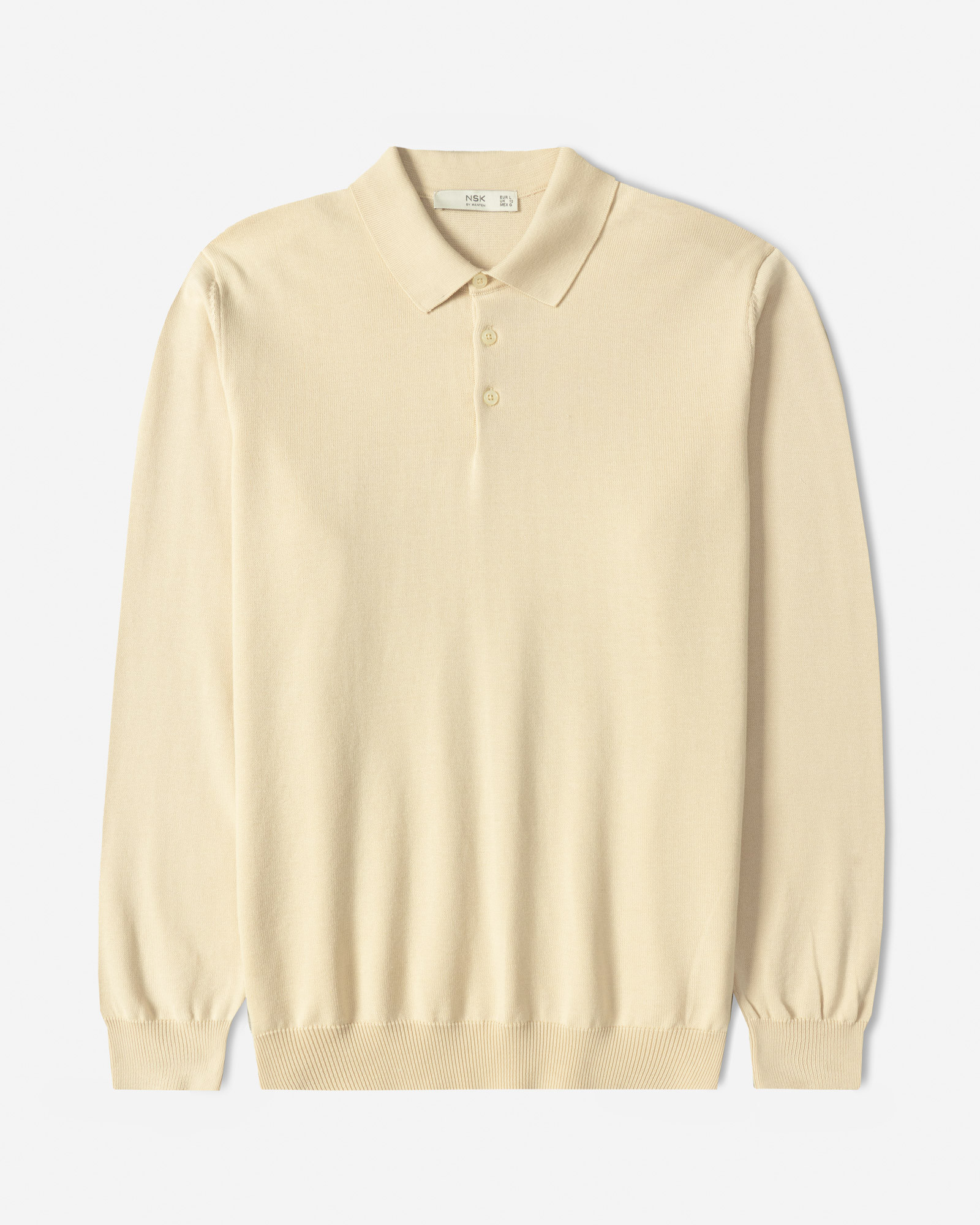 خرید و قیمت پولوشرت آستین بلند مردانه کرم 24486131