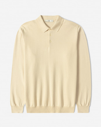 خرید و قیمت پولوشرت آستین بلند مردانه کرم 24486131