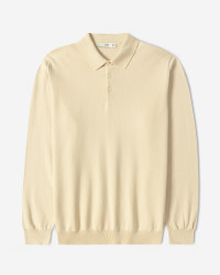 خرید و قیمت پولوشرت آستین بلند مردانه کرم 24486131