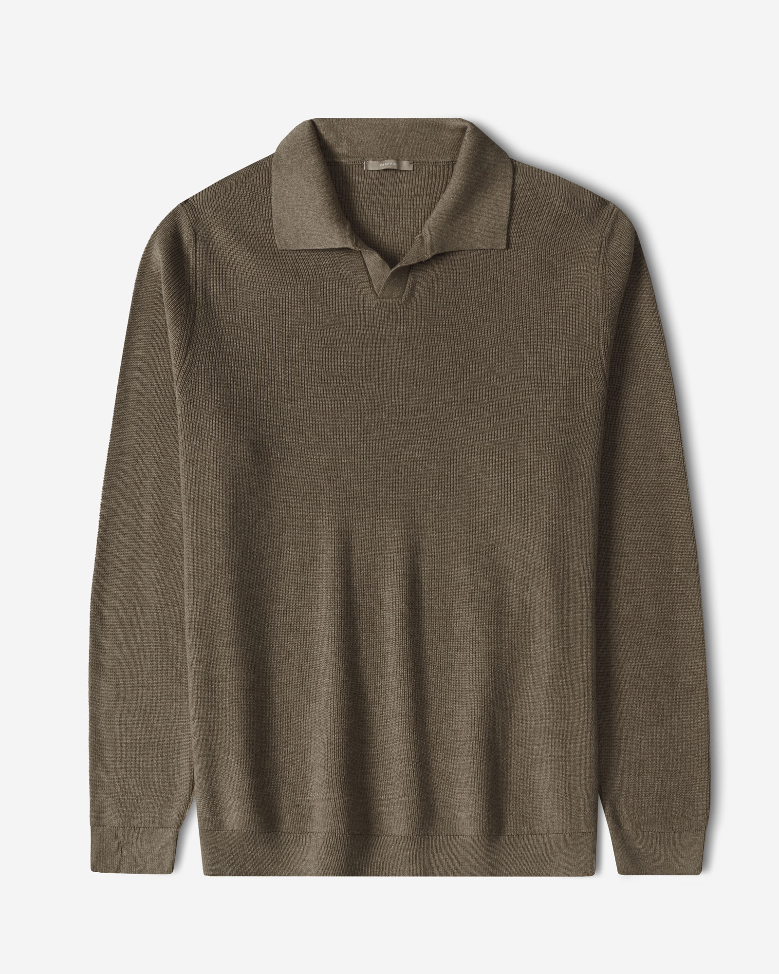 خرید و قیمت پولوشرت آستین بلند مردانه قهوه ای 84486133