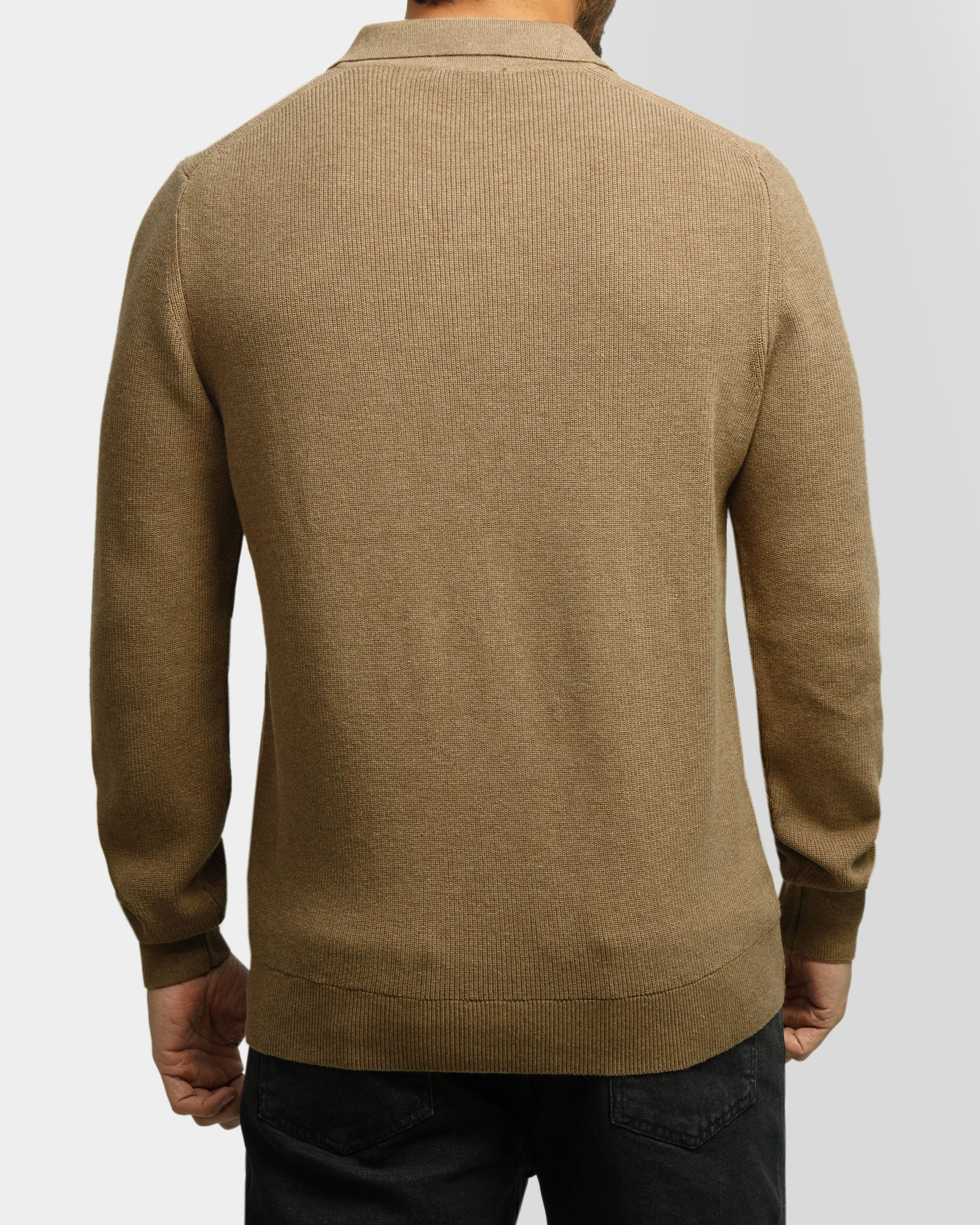 خرید و قیمت پولوشرت آستین بلند مردانه کرم 84486133