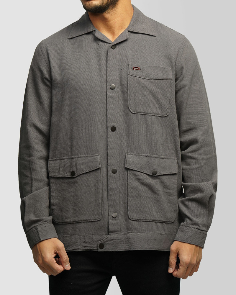 خرید و قیمت پیراهن کتان مردانه خاکستری 24452314