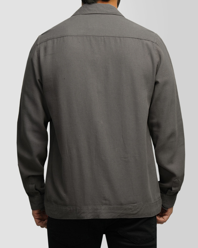 خرید و قیمت پیراهن کتان مردانه خاکستری 24452314