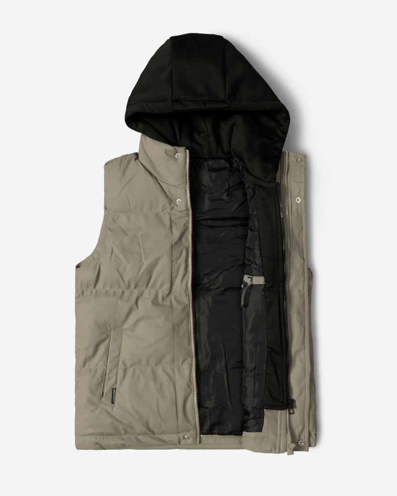 پافر مردانه کلاه دار طوسی 24453189