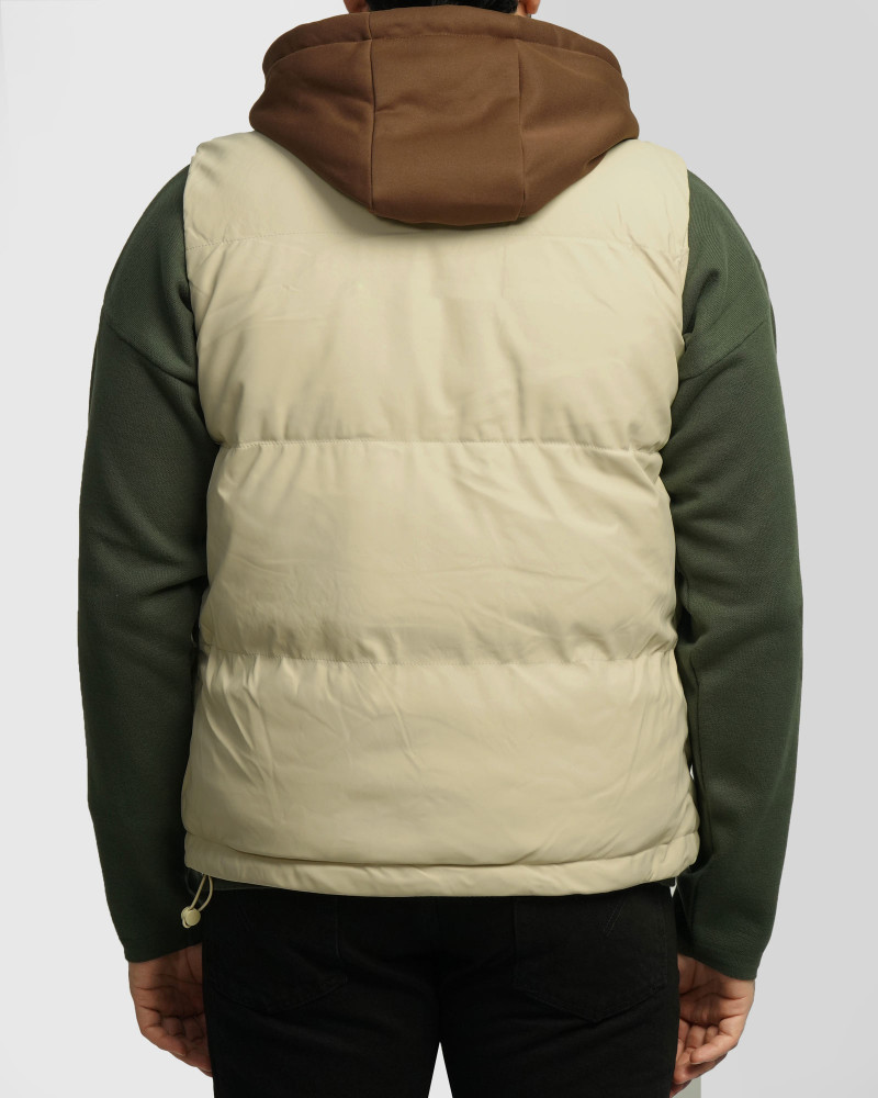 پافر مردانه کلاه دار کرم 24453189