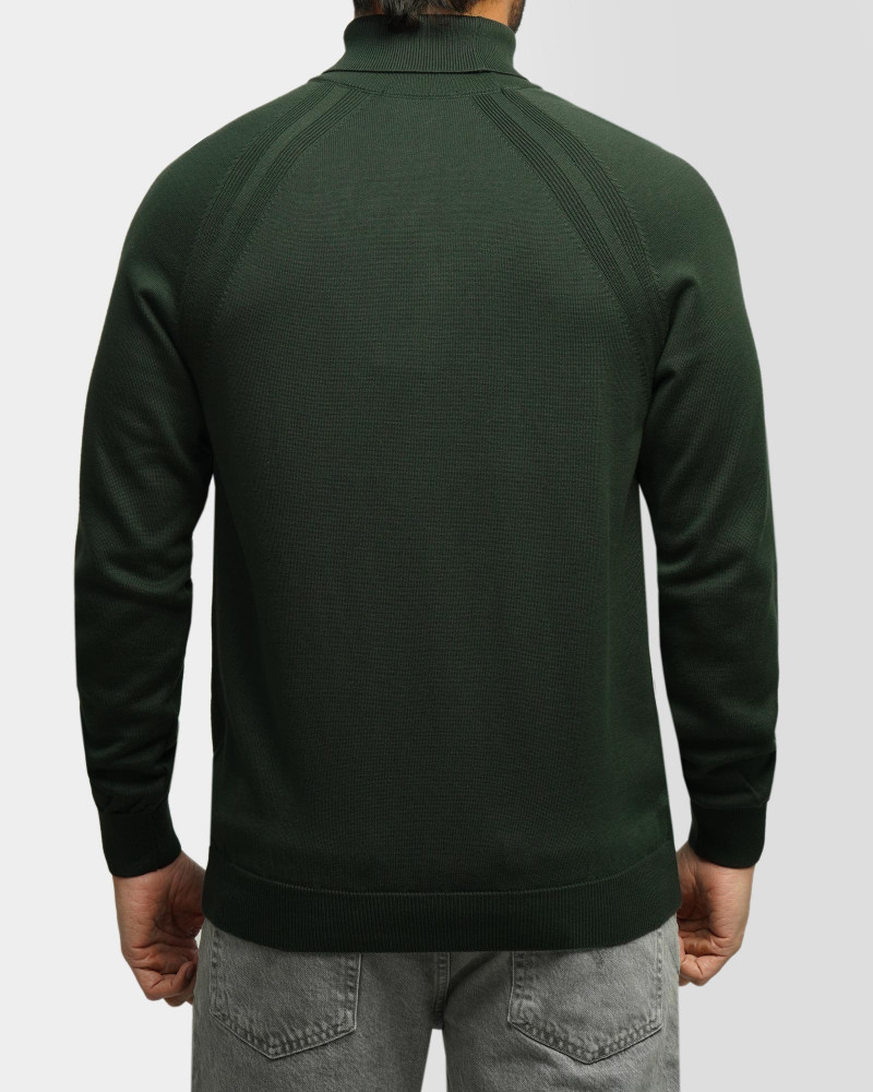 خرید و قیمت پلیور بافت یقه اسکی مردانه سبز 24479124