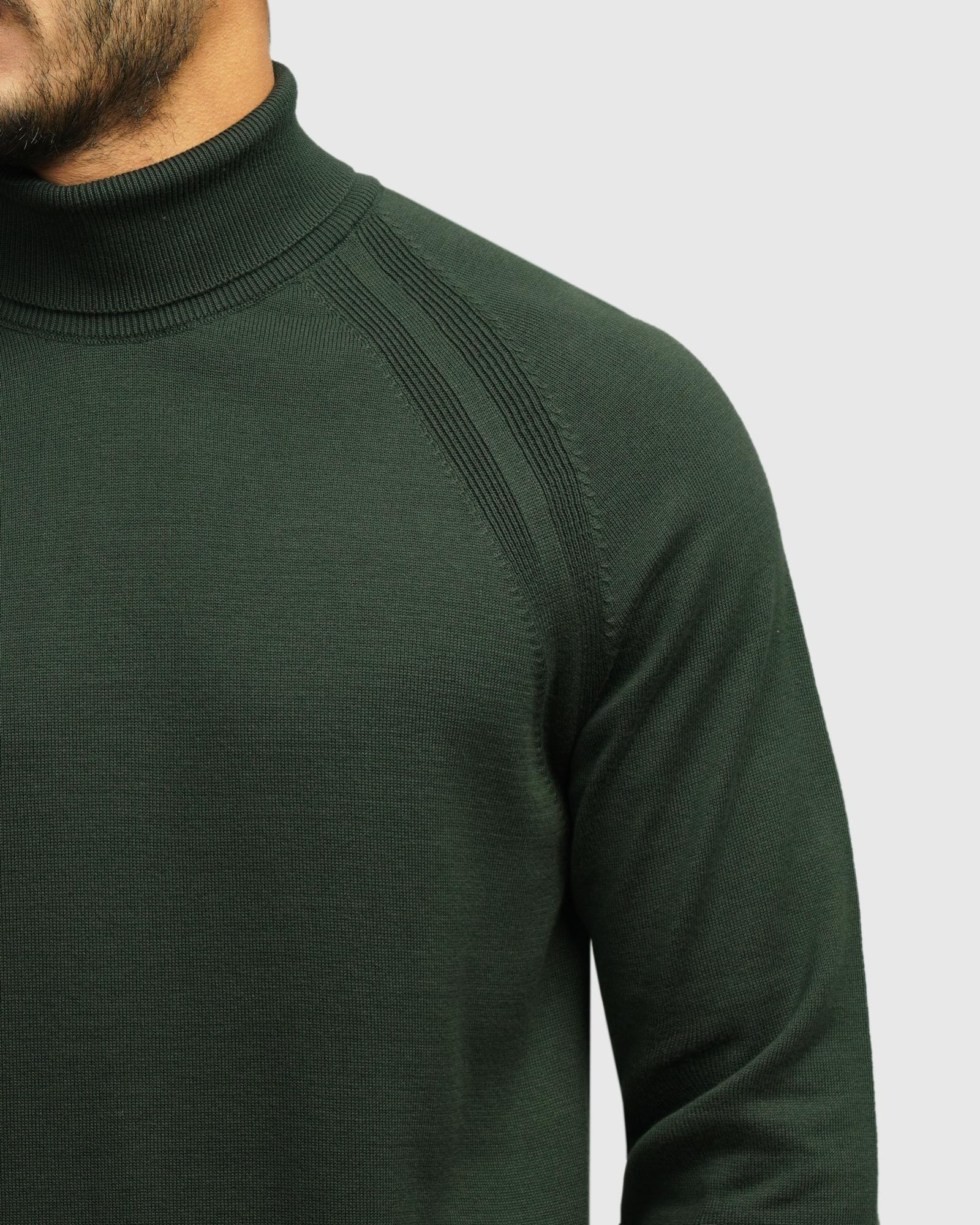 خرید و قیمت پلیور بافت یقه اسکی مردانه سبز 24479124