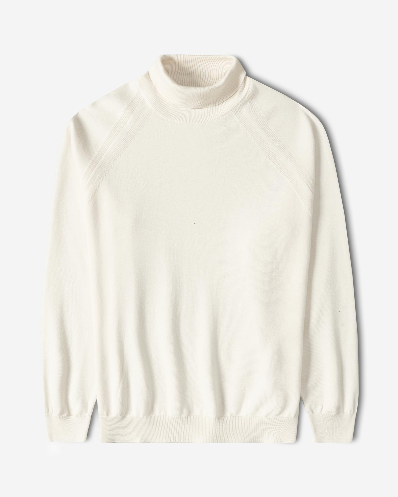 خرید و قیمت پلیور بافت یقه اسکی مردانه کرم روشن 24479124