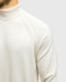 خرید و قیمت پلیور بافت یقه اسکی مردانه کرم روشن 24479124