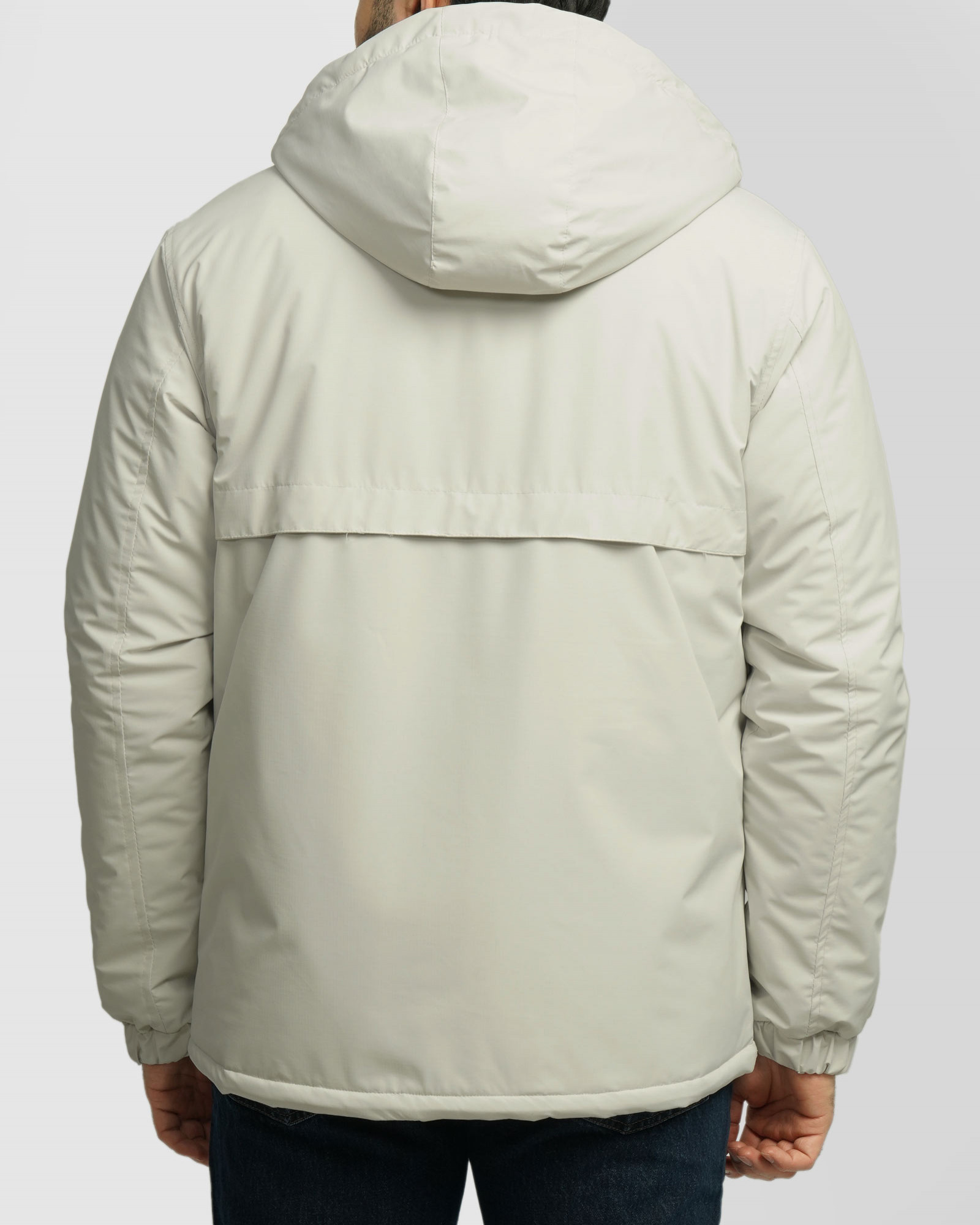 کاپشن مردانه کلاه دار طوسی روشن 24416421