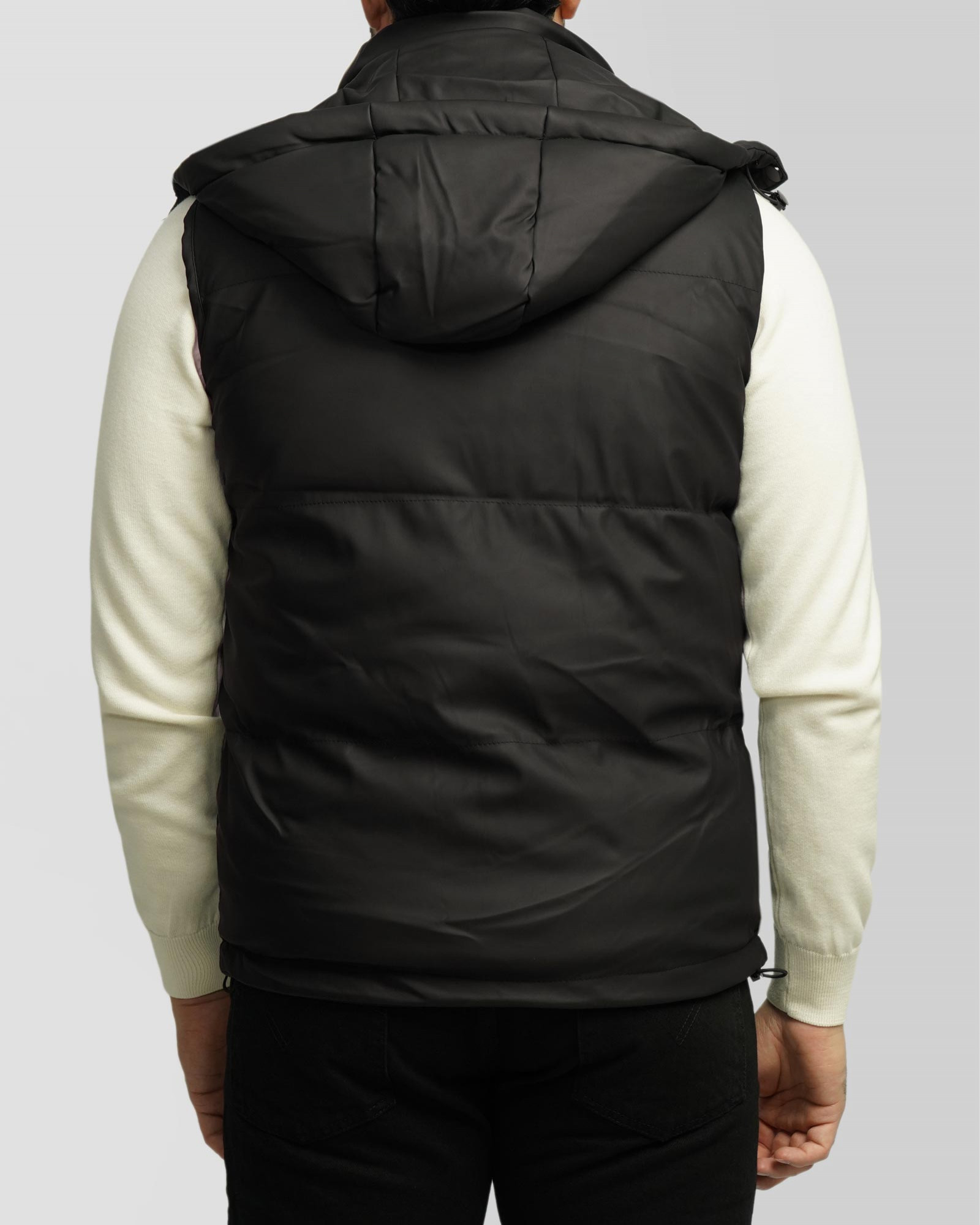 خرید و قیمت پافر مردانه کلاه دار مشکی 24453190