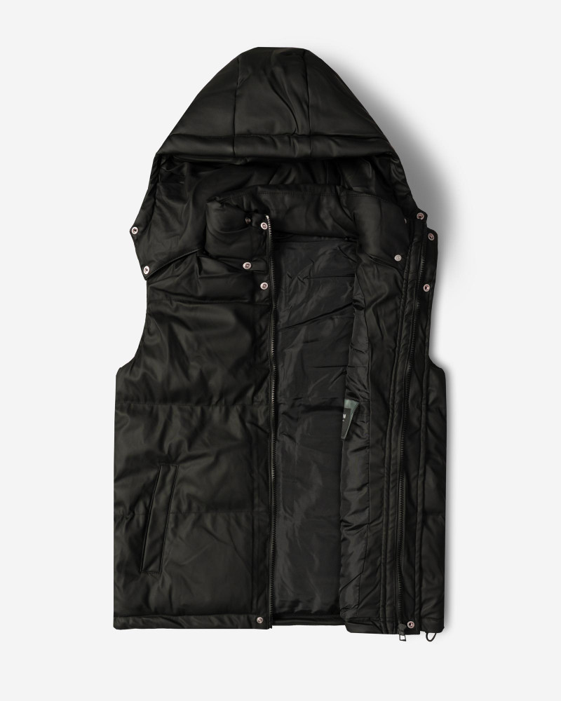 خرید و قیمت پافر مردانه کلاه دار مشکی 24453190