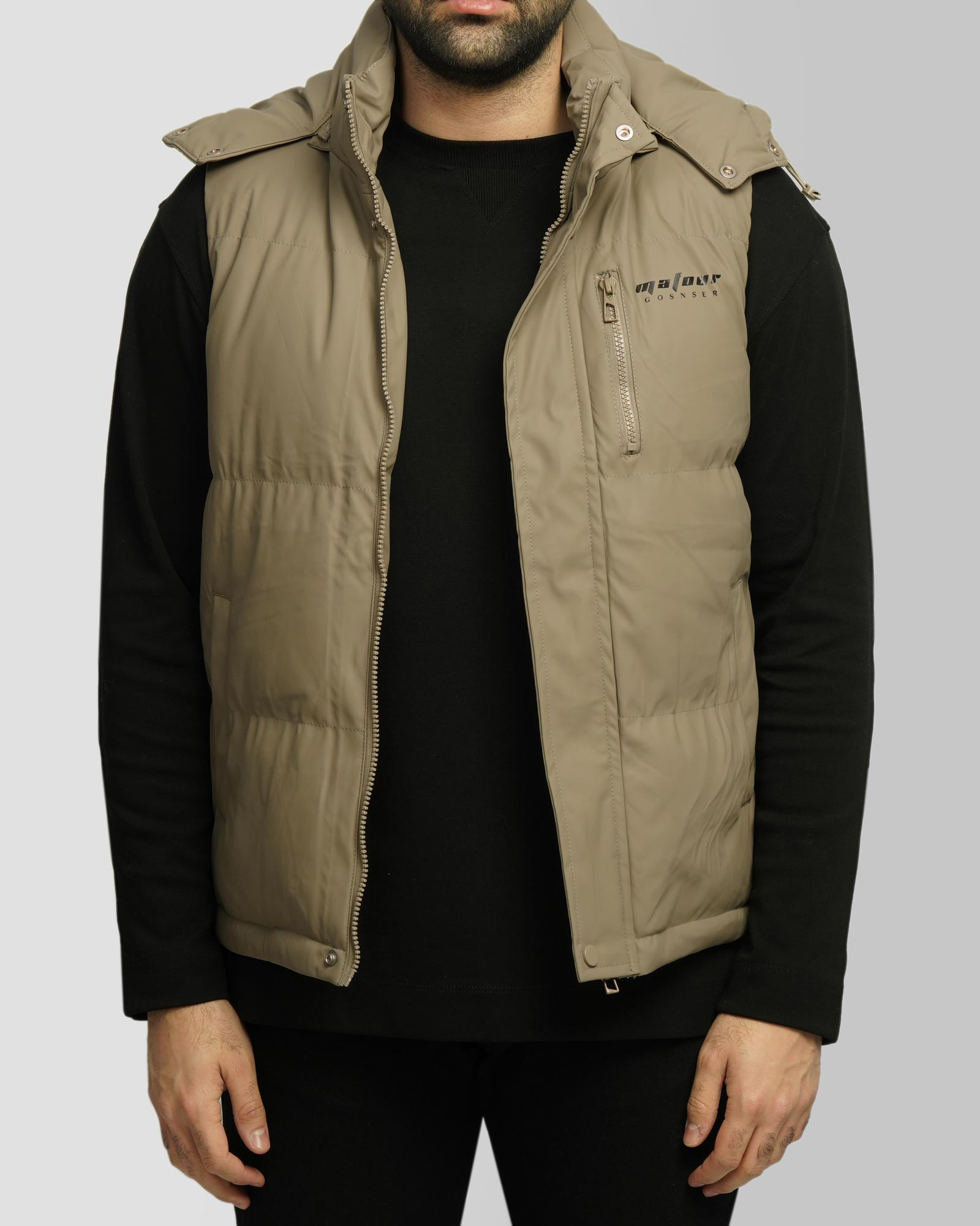 خرید و قیمت پافر مردانه کلاه دار سبز 24453190