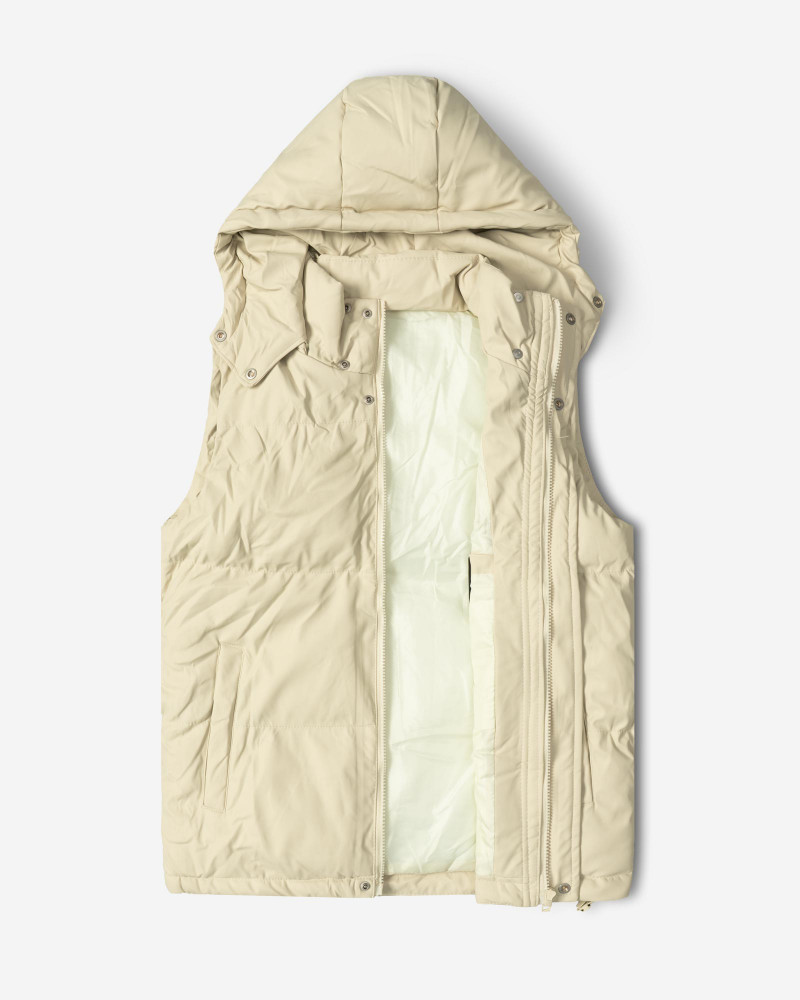 خرید و قیمت پافر مردانه کلاه دار کرم 24453190