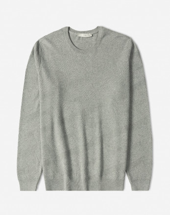 خرید و قیمت پلیور یقه گرد مردانه طوسی 24458148