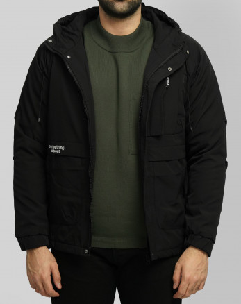 کاپشن مردانه کلاه دار 16418