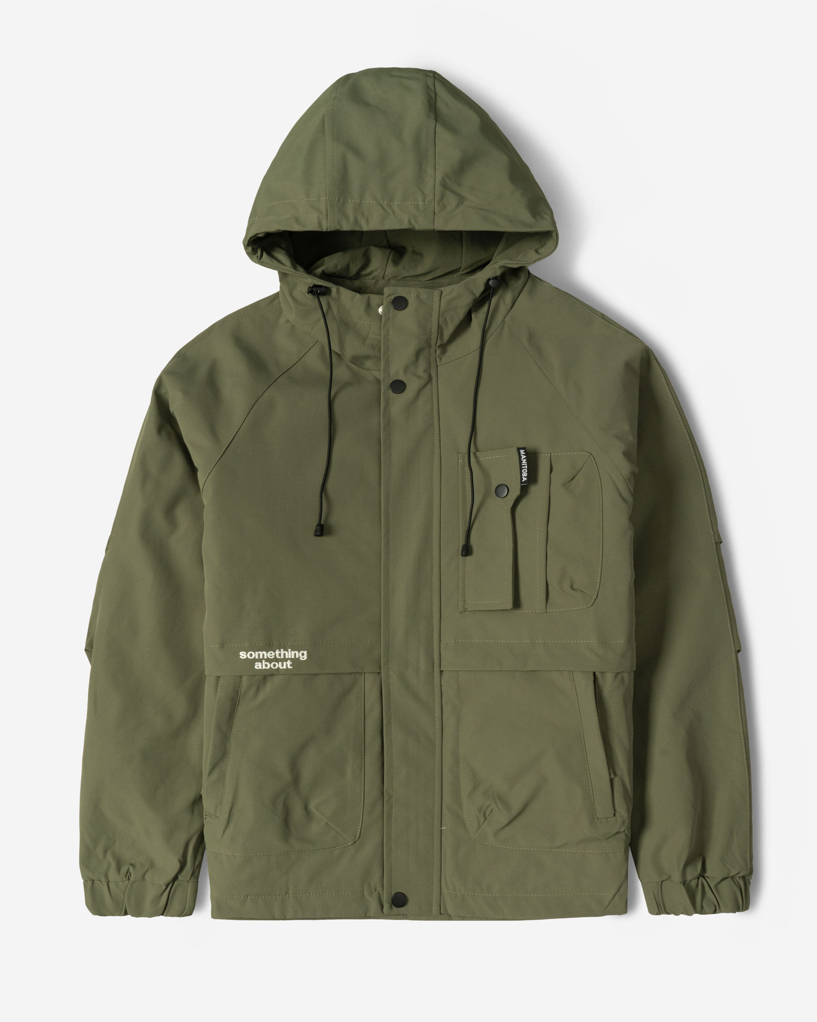 کاپشن مردانه کلاه دار سبز 24416418