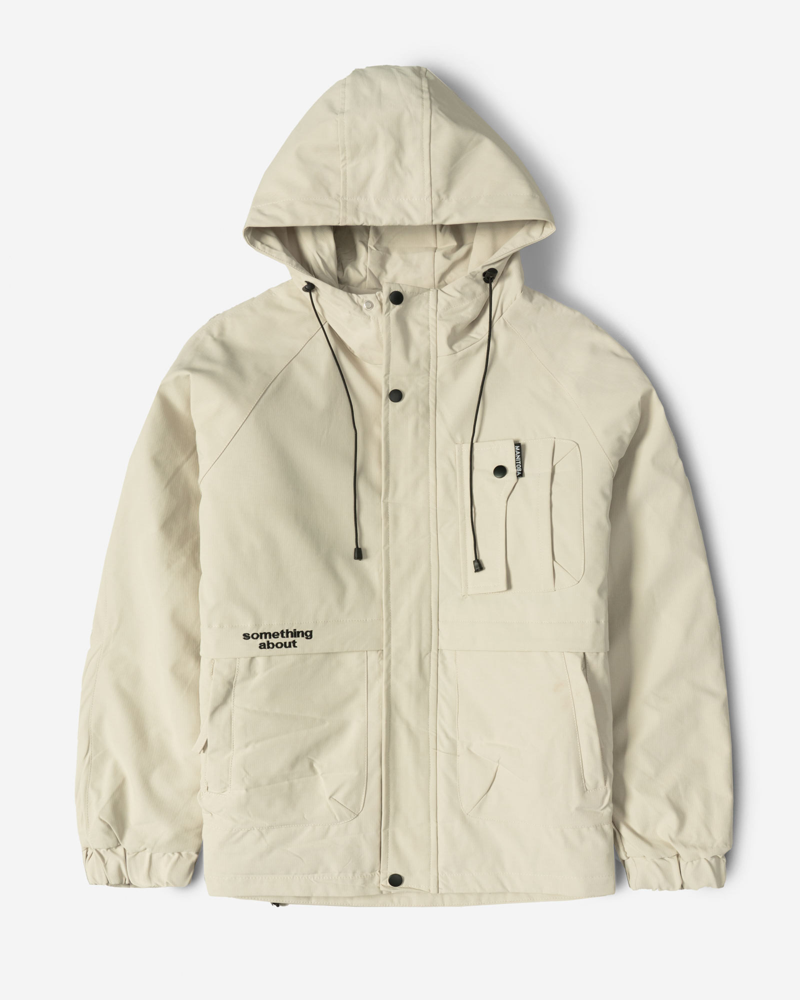 کاپشن مردانه کلاه دار کرم 24416418