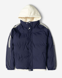 کاپشن مردانه کلاه دار سرمه ای روشن 24416419