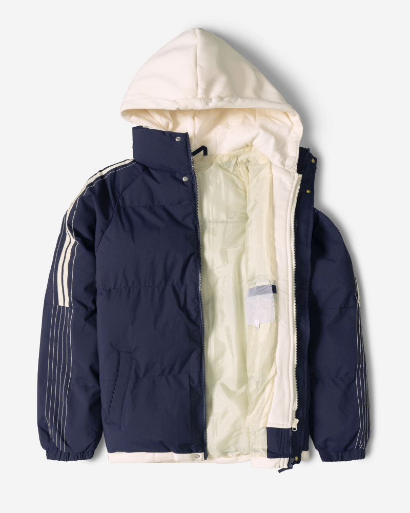 کاپشن مردانه کلاه دار سرمه ای روشن 24416419