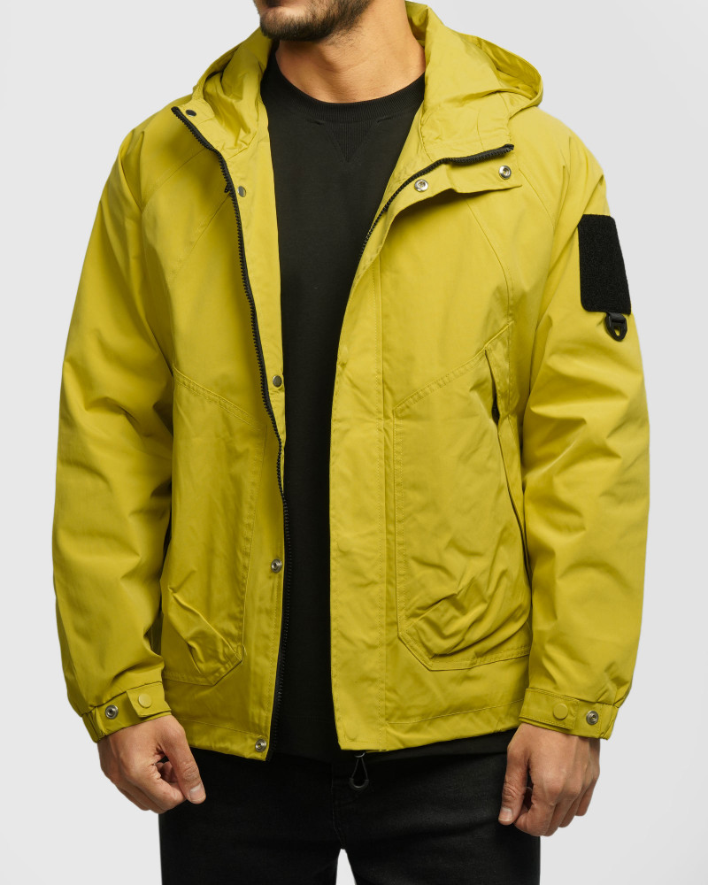 سویشرت شمعی کلاه دار مردانه سبز فسفری 24449184