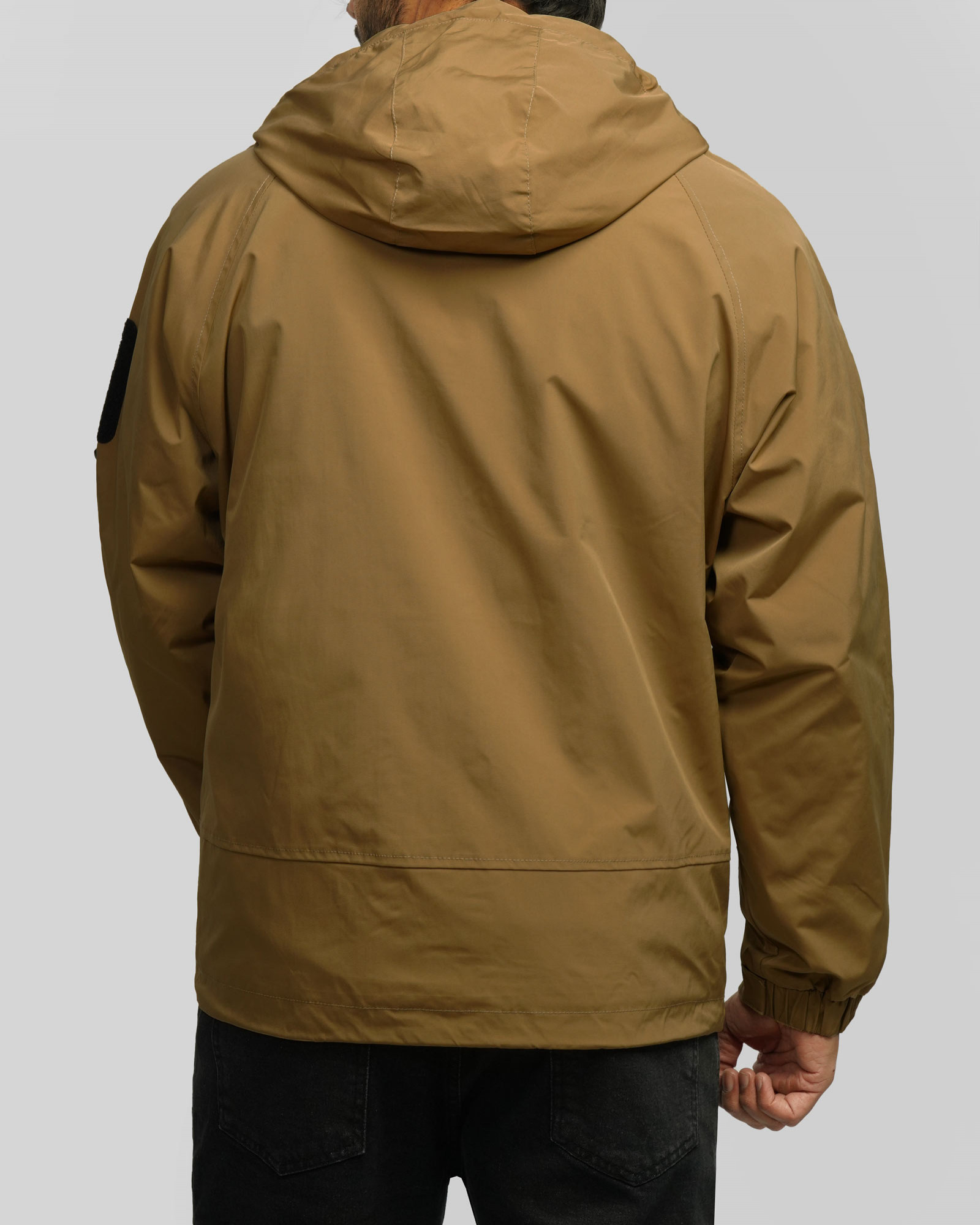 سویشرت شمعی کلاه دار مردانه قهوه ای 24449184