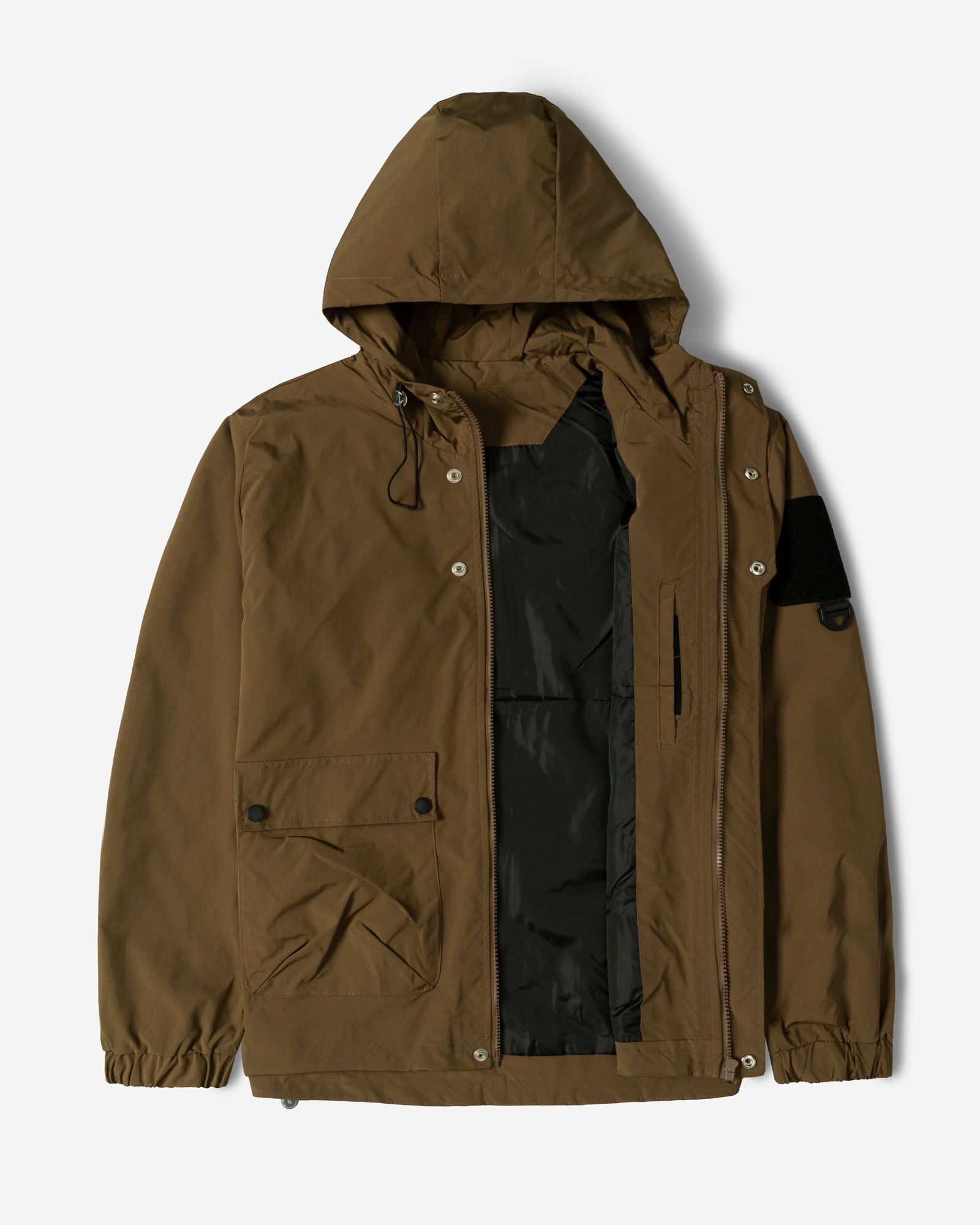 سویشرت شمعی کلاه دار مردانه قهوه ای 24349161