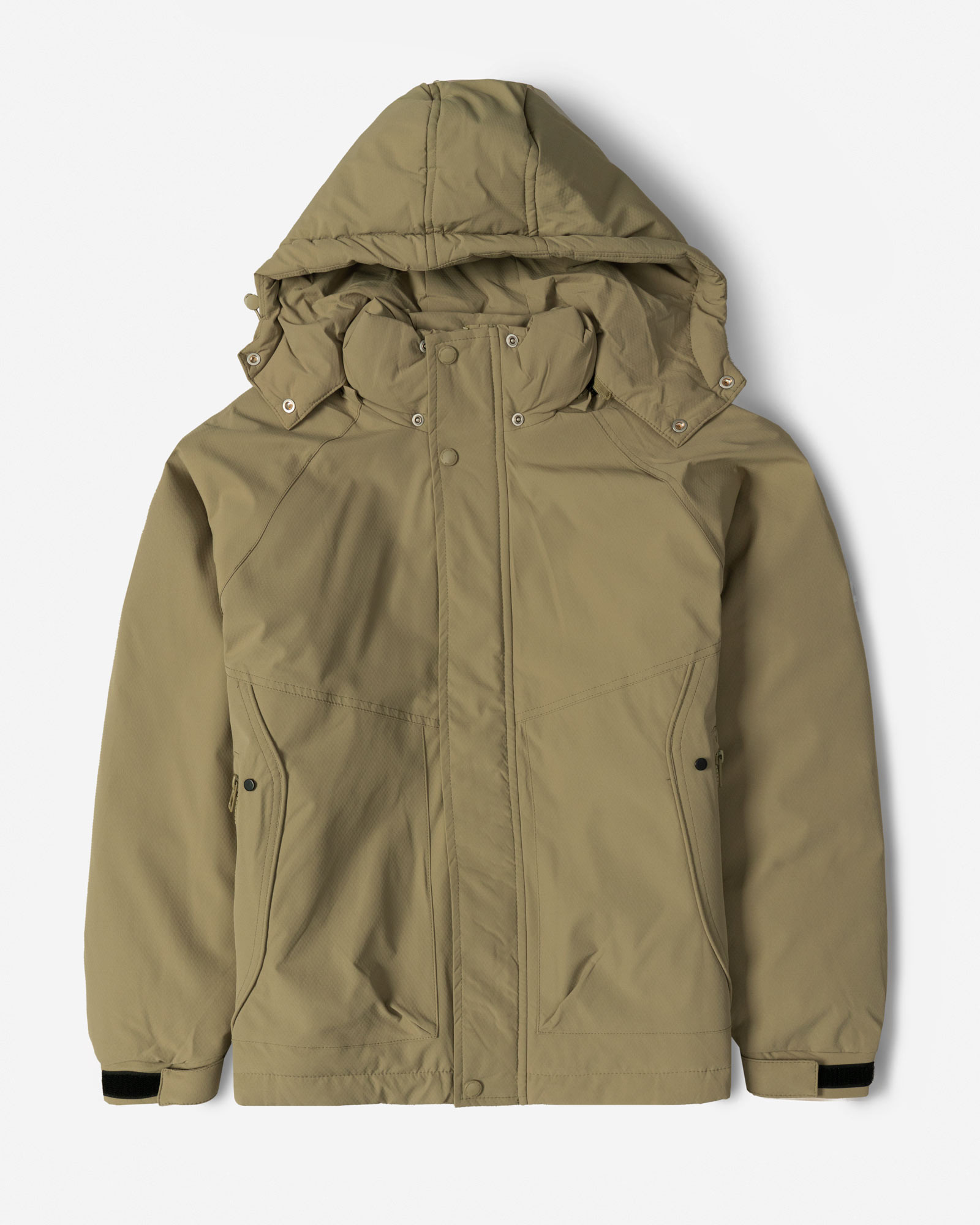 کاپشن مردانه کلاه دار سبز 24416417