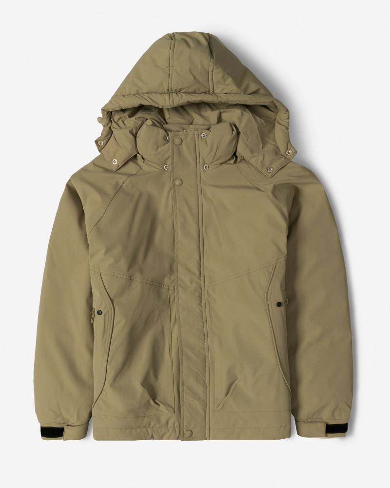 کاپشن مردانه کلاه دار سبز 24416417