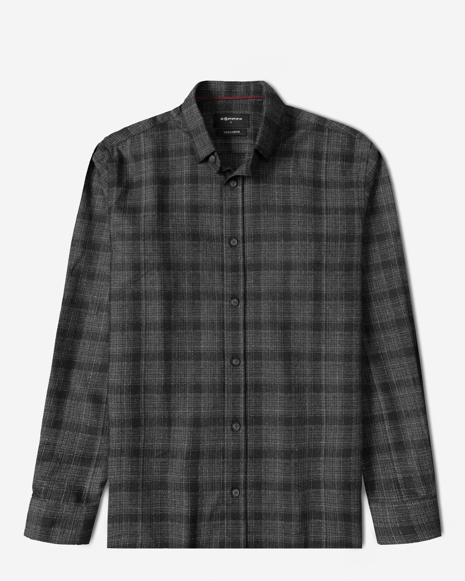 خرید و قیمت پیراهن آستین بلند چهارخانه ذغالی 24497290