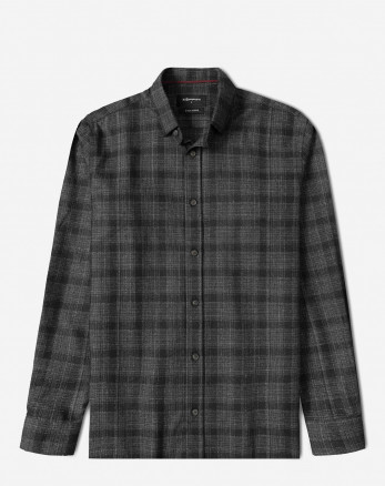 خرید و قیمت پیراهن آستین بلند چهارخانه ذغالی 24497290