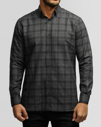 پیراهن آستین بلند چهار خانه 97290